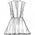 Originele jurk van katoen ZADIG & VOLTAIRE Voor