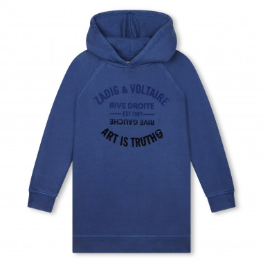 Vestido sudadera con capucha ZADIG & VOLTAIRE para NIÑA
