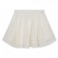 Striped skirt with lace ZADIG & VOLTAIRE for GIRL