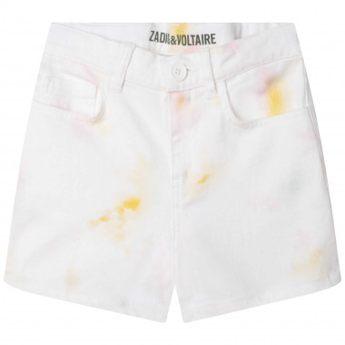 Two-colour cotton twill shorts ZADIG & VOLTAIRE for GIRL