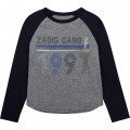 Two-tone jersey T-shirt ZADIG & VOLTAIRE for GIRL