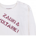 T-Shirt aus Baumwoll-Jersey ZADIG & VOLTAIRE Für MÄDCHEN