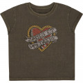 Thick jersey T-shirt with rhinestones ZADIG & VOLTAIRE for GIRL