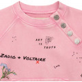 Sweat-shirt en molleton ZADIG & VOLTAIRE pour FILLE