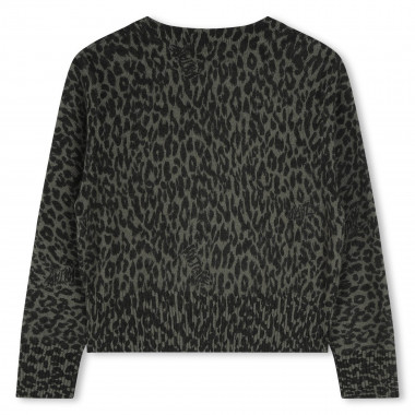 Leopard-jacquard jumper ZADIG & VOLTAIRE for GIRL