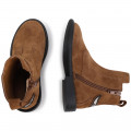 Boots zippées en cuir suédé ZADIG & VOLTAIRE pour FILLE