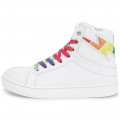 Zip and lace leather trainers ZADIG & VOLTAIRE for GIRL