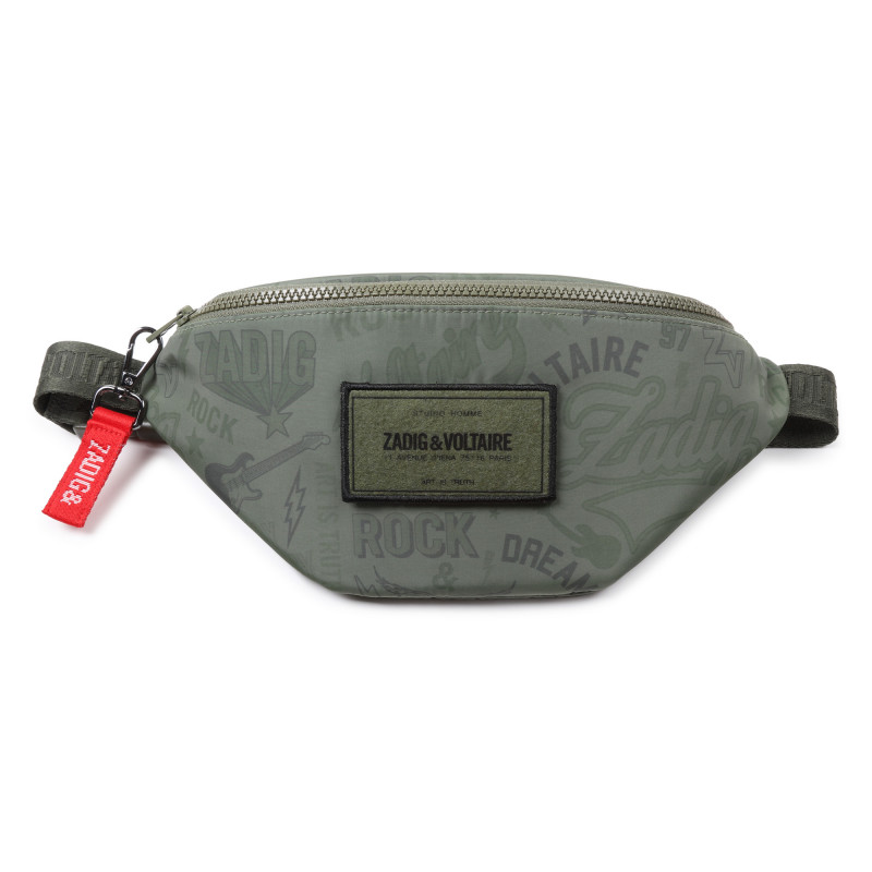 ZADIG VOLTAIRE Removable patch belt bag boy green Kids around