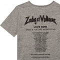 T-shirt in cotone chiné ZADIG & VOLTAIRE Per RAGAZZO