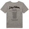T-shirt van gechineerd katoen ZADIG & VOLTAIRE Voor