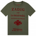 Camiseta de algodón estampada ZADIG & VOLTAIRE para NIÑO