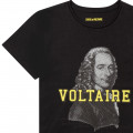T-shirt van katoen met print ZADIG & VOLTAIRE Voor