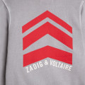 Sweater van katoenen fleece ZADIG & VOLTAIRE Voor