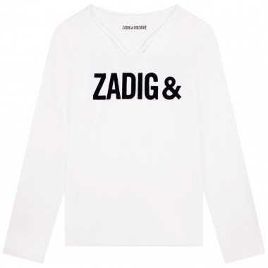 Long-sleeved cotton T-shirt ZADIG & VOLTAIRE for BOY