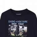 T-shirt imprimé en coton ZADIG & VOLTAIRE pour GARCON
