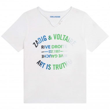 T-shirt met borduurwerk ZADIG & VOLTAIRE Voor