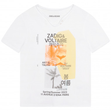 T-shirt con stampa frontale ZADIG & VOLTAIRE Per RAGAZZO