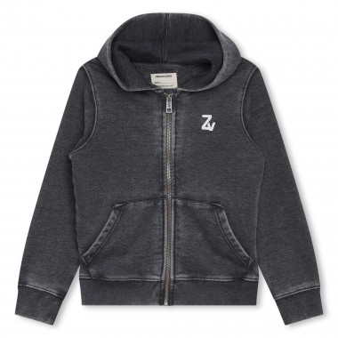 Hooded zip fleece sweatshirt ZADIG & VOLTAIRE for BOY