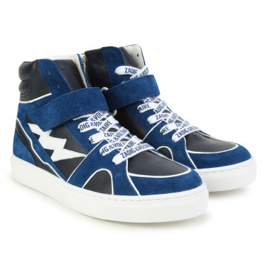 Leather hook-and-loop trainers ZADIG & VOLTAIRE for BOY