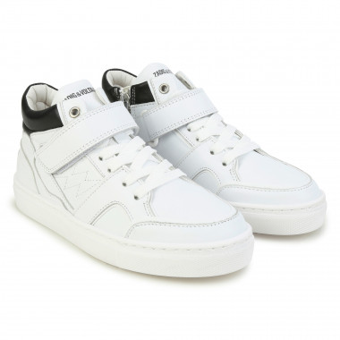 Leather hook-and-loop trainers ZADIG & VOLTAIRE for UNISEX