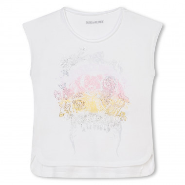 Diamanté print T-shirt ZADIG & VOLTAIRE for GIRL
