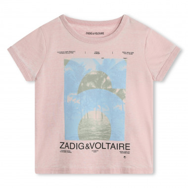 T-shirt avec imprimé placé ZADIG & VOLTAIRE pour FILLE