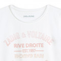 Katoenen T-shirt met print ZADIG & VOLTAIRE Voor