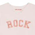 Cotton cut-out neck T-shirt ZADIG & VOLTAIRE for GIRL