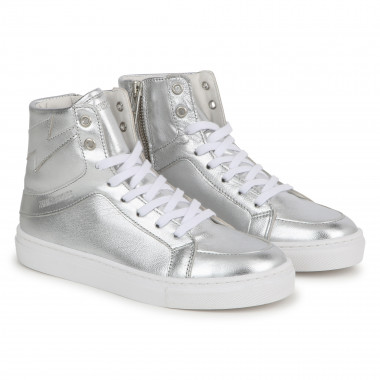 Zip-up high-top trainers  for 