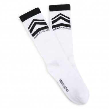 Jacquard design high socks  for 