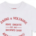 Katoenen T-shirt korte mouwen ZADIG & VOLTAIRE Voor