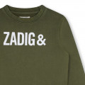 Fleece sweater van katoen ZADIG & VOLTAIRE Voor