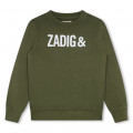 Fleece sweater van katoen ZADIG & VOLTAIRE Voor