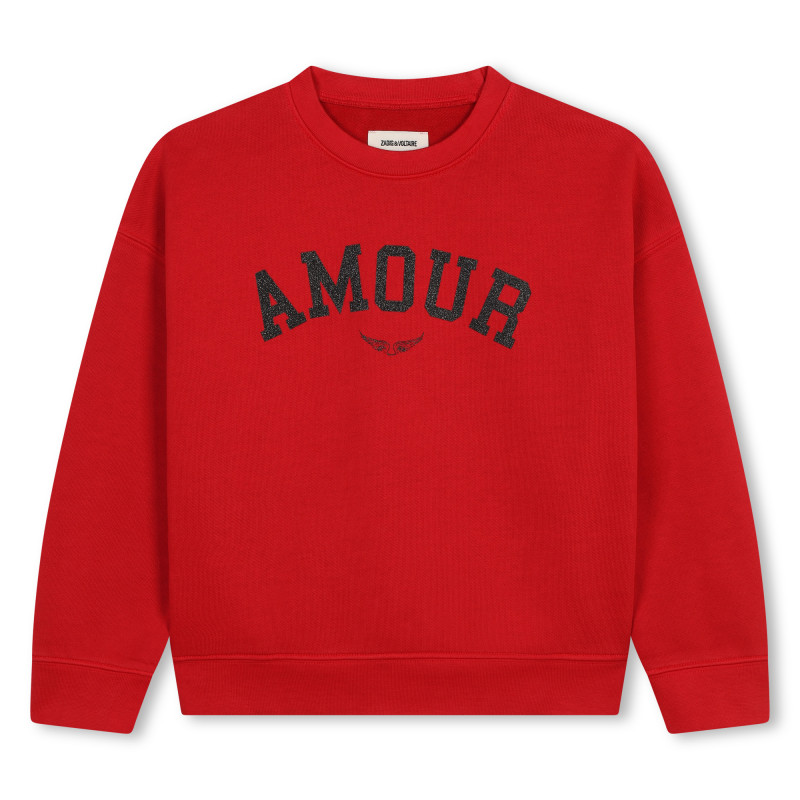 ZADIG VOLTAIRE Fleece sweatshirt girl red Kids around