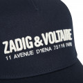 Geborduurde pet, klittenband ZADIG & VOLTAIRE Voor