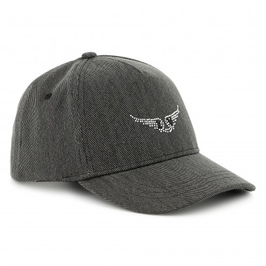 Casquette en jean avec scratch ZADIG & VOLTAIRE pour FILLE