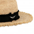 Chapeau à bords frangés ZADIG & VOLTAIRE pour FILLE