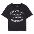 T-shirt à manches courtes ZADIG & VOLTAIRE pour FILLE