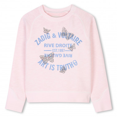 Sweat-shirt en molleton ZADIG & VOLTAIRE pour FILLE