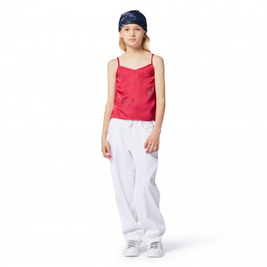 Caraco en satin avec strass ZADIG & VOLTAIRE pour FILLE