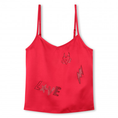 Caraco en satin avec strass ZADIG & VOLTAIRE pour FILLE