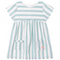 Cotton percale dress CARREMENT BEAU for GIRL