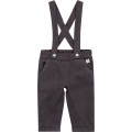 Corduroy trousers with braces CARREMENT BEAU for BOY