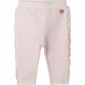Ruffled milano knit trousers CARREMENT BEAU for GIRL