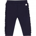 Ruffled milano knit trousers CARREMENT BEAU for GIRL