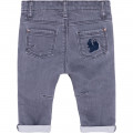 Embroidered-pocket stretch jeans CARREMENT BEAU for BOY
