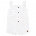 Short embroidered romper CARREMENT BEAU for GIRL