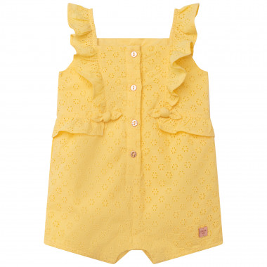Short embroidered romper CARREMENT BEAU for GIRL