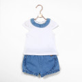 Shorts in jeans con volant CARREMENT BEAU Per BAMBINA