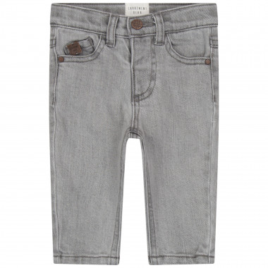 Riveted cotton 5-pocket jeans  for 